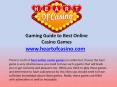 Gaming Guide to Best Online Casino Games PowerPoint PPT Presentation