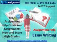 MBA Assignment Help-Thesis Writing-Study Help