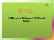 Difference between MCB and MCCB | Easy Nirman