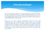 Porsche exhaust