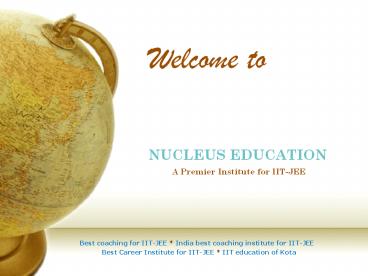 Best Career Institute for IIT-JEE