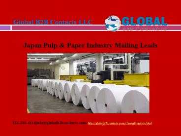 Japan Pulp & Paper Industry Mailing Leads presentation | free to download