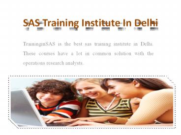 Expert’s data science in Delhi & Help SAS Training Institute in Delhi