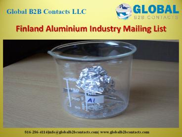 Finland Aluminium Industry Mailing List (1)