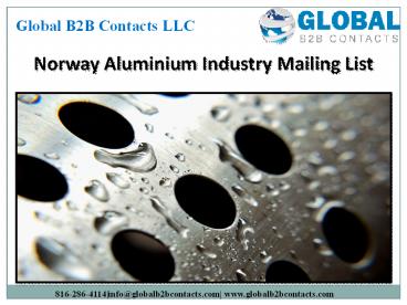Norway  Aluminium Industry Mailing List (1)