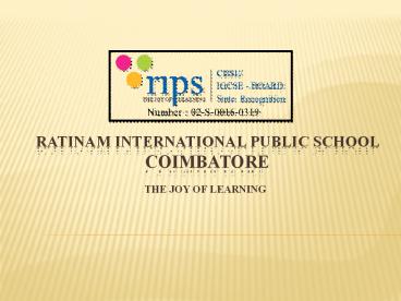 International Schools in Coimbatore (1)