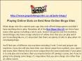 Playing Online Slots on Best New Online Bingo Sites PowerPoint PPT Presentation