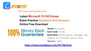 New Microsoft 70-740 Dumps Exam Practice Questions And Answers