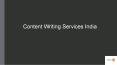 Content Writing Services India PowerPoint PPT Presentation