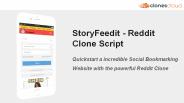 StoryFeedit - Reddit Clone, Social Bookmarking Script