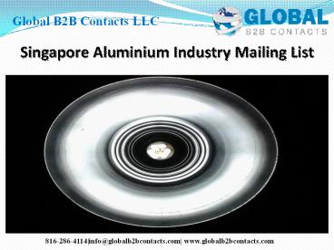 Singapore Aluminium Industry Mailing List (1)