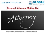 Denmark Attorney Mailing List