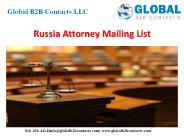 Russia Attorney Mailing List
