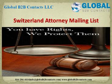 Switzerland Attorney Mailing List