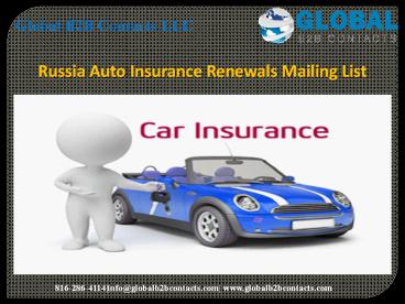 Russia Auto Insurance Renewals Mailing List