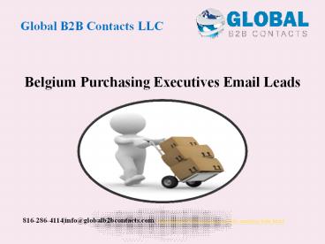 Belgium Purchasing Executives Email Leads