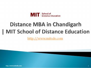 Distance Management Courses | Correspondence MBA | Distance MBA in Chandigarh | MBA Distance learning | MIT School of Distance Education