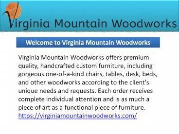 Custom Wood Furniture Washington DC