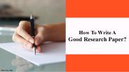 Tips For Research Paper Writing Process
