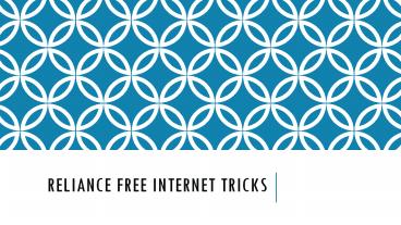 Reliance Free Internet Offers