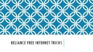 Reliance Free Internet Offers