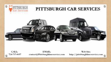 Pittsburgh Limo Service Near Me