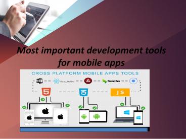 mobile app development tool