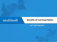 Benefits of Learning Python