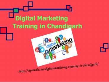 Digital Marketing  Training in Chandigarh