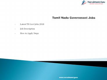 TN Govt Jobs 2018 | Apply for Various Govt Jobs in Tamil Nadu @ tn.gov.in