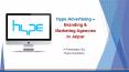 Hype advertising - Best advertising and marketing in jaipur PowerPoint PPT Presentation