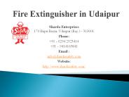 Fire Extinguisher in Udaipur (1)