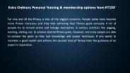 Extra Ordinary Personal Training & membership options from FIT249
