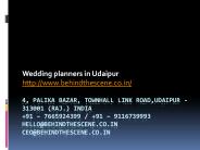 WEDDING PLANNERS IN UDAIPUR