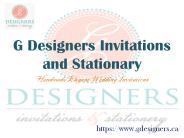 Beautiful Handmade Wedding Invitations Cards