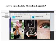 How to Install Adobe PhotoShop Elements