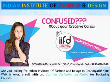 Courses in Fashion Designing