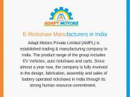 Adapt Motors-E-Rickshaw Manufacturers in India (1)