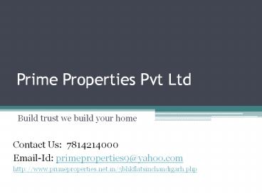 3bhk flats in chandigarh