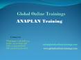 Anaplan Training | Anaplan Online Training - Global Online Trainings PowerPoint PPT Presentation