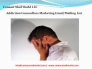 Addiction Counselors Email List