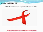 AIDS Information and Testing Decision Makers
