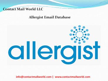 Allergist Email List