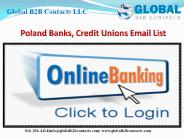 Poland Banks, Credit Unions Email List