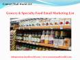 Grocery & Specialty Food Email List PowerPoint PPT Presentation