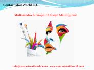 Multimedia & Graphic Design Email List
