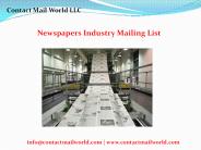 Newspaper Industry Email List (1)