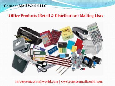 Office Products Email List