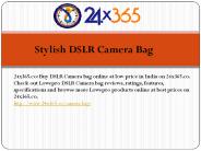 Stylish DSLR Camera Bag