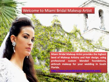 Bridal Makeup Artist in Miami